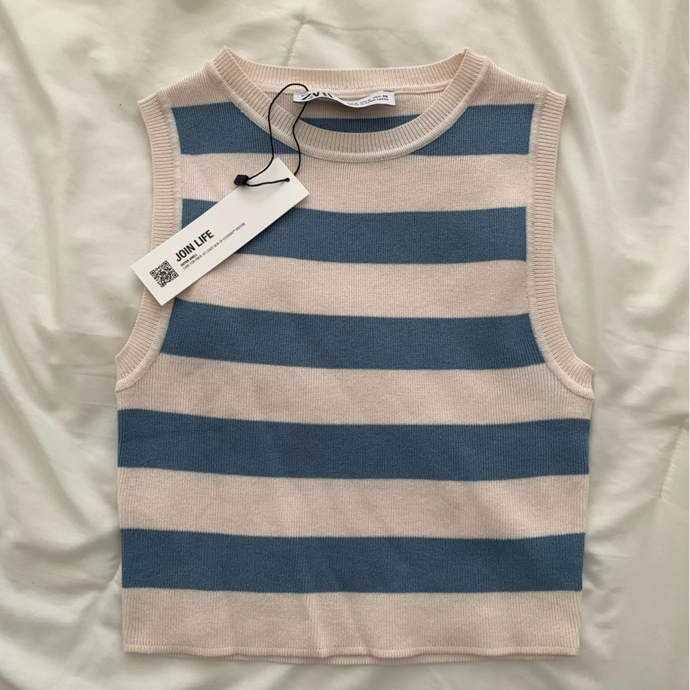 Zara Cropped Knit Top